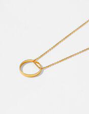 Gold-Plated Circle of Life Necklace, , large