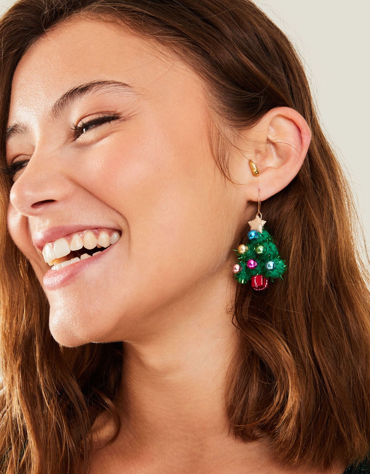Christmas tree store earrings