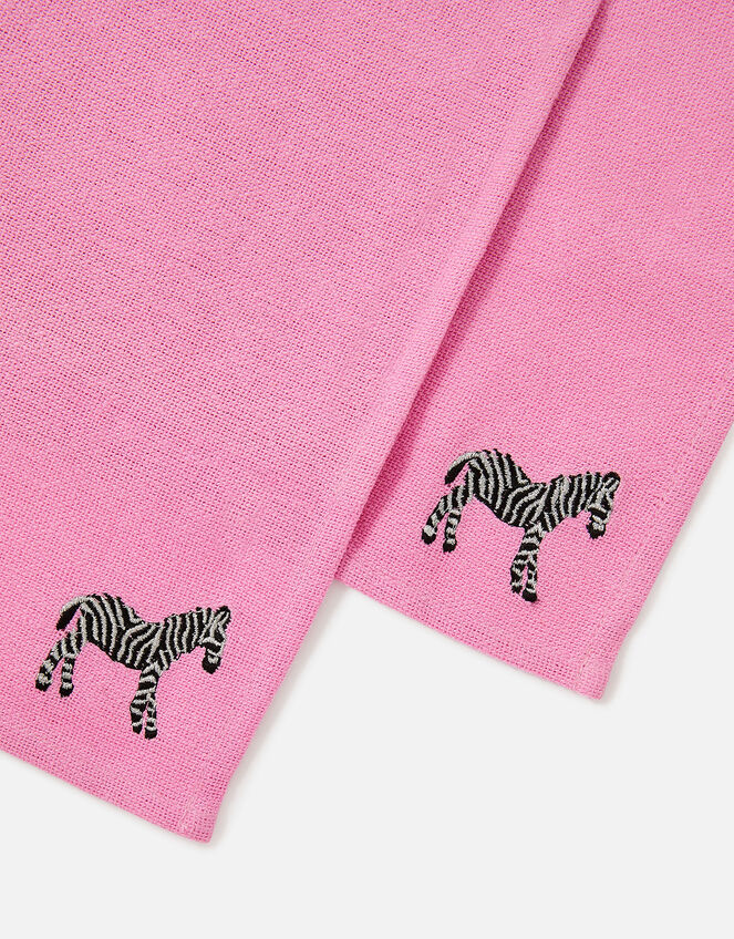 Zebra Embroidered Reusable Napkin Set, , large