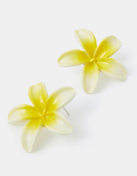 Tropical Flower Stud Earrings, , large
