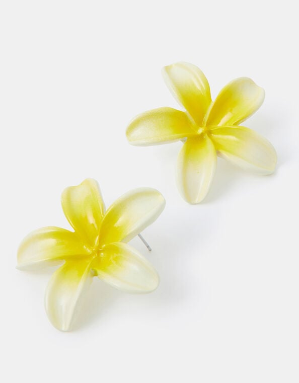 Tropical Flower Stud Earrings, , large