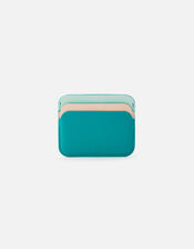 Curve Colour-Block Card Holder , Green (GREEN), large
