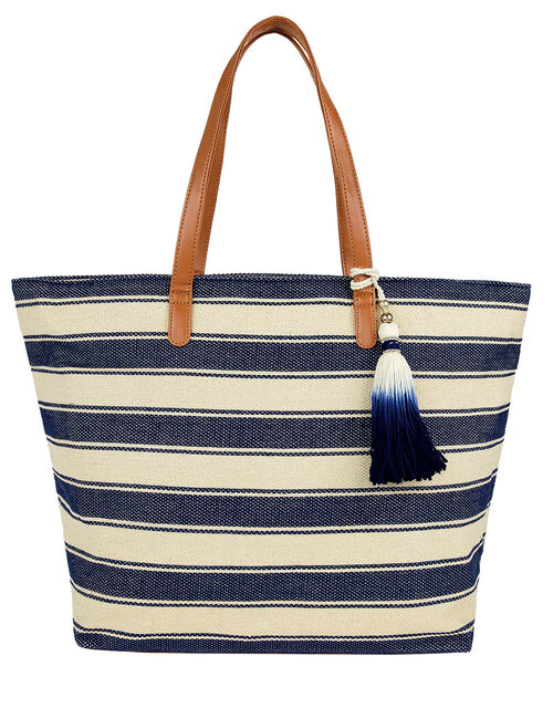 Nautical Stripe Beach Tote Bag Beach bags Accessorize UK