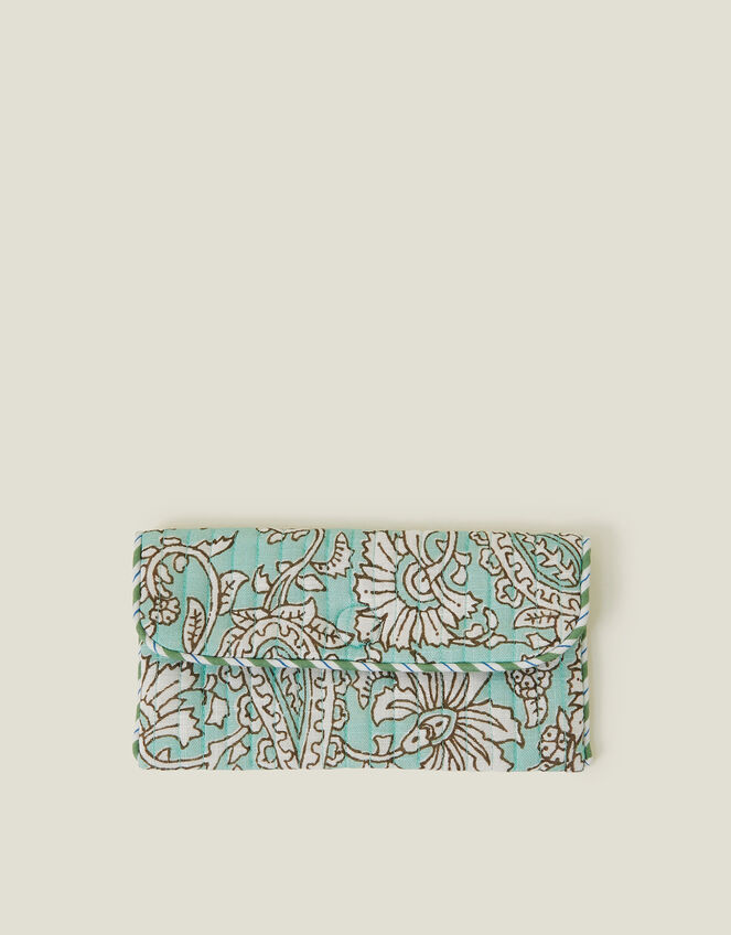 Soft Paisley Quilted Sunglasses Case, , large