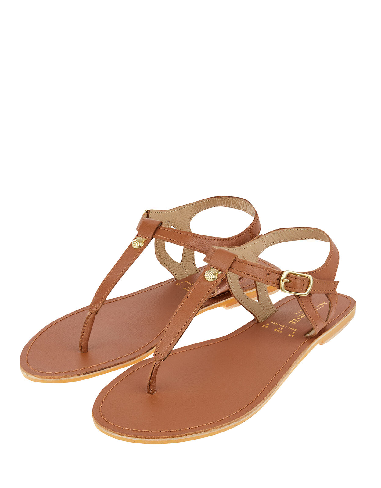 Tan sandals hot sale flat uk