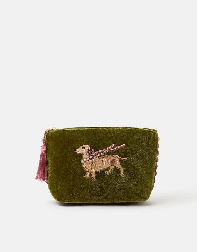 Sausage Dog Velvet Purse, , large