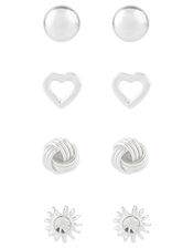 Sterling Silver Stud Earring Multipack, , large