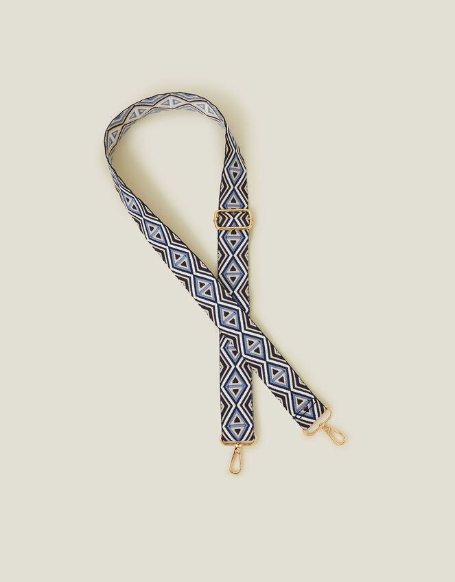 Geometric Webbing Bag Strap, , large