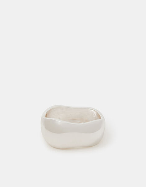 Chunky Cuff Bracelet, Silver (SILVER), large