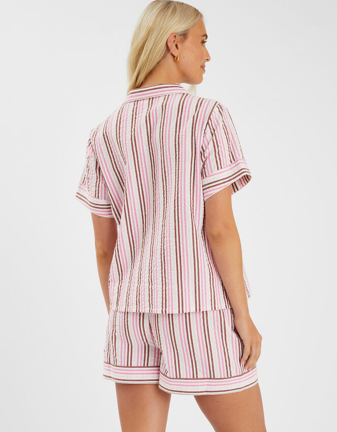 Stripe Seersucker Short Pyjamas Set, Multi (MULTI), large