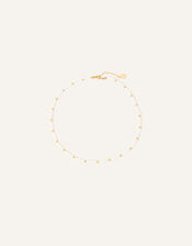 14ct Gold-Plated Pearl Beaded Necklace, , large