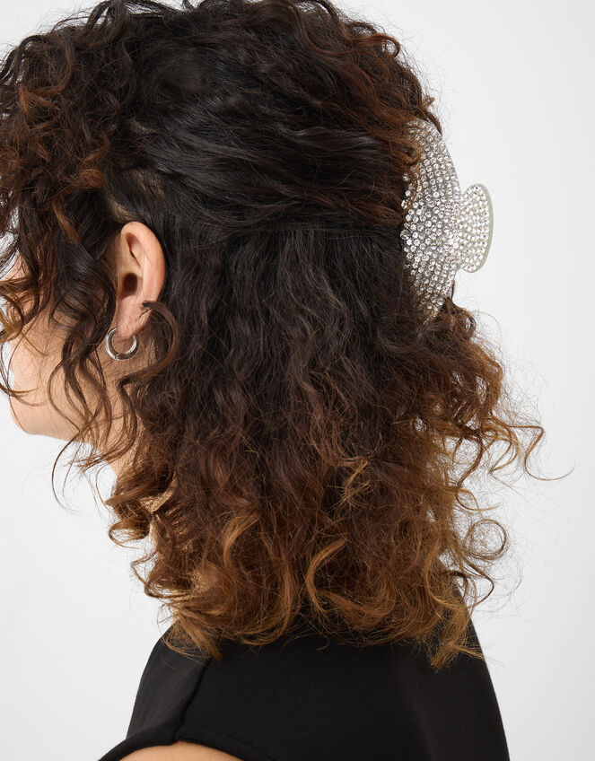 Diamanté Glitter Claw Clip, , large