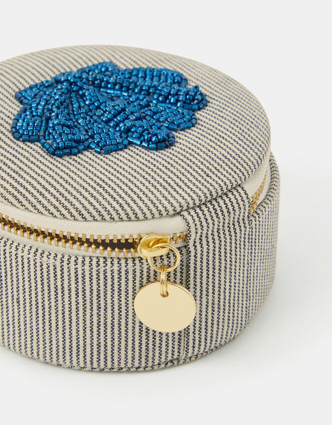 Small Bead Shell Jewellery Box, , large