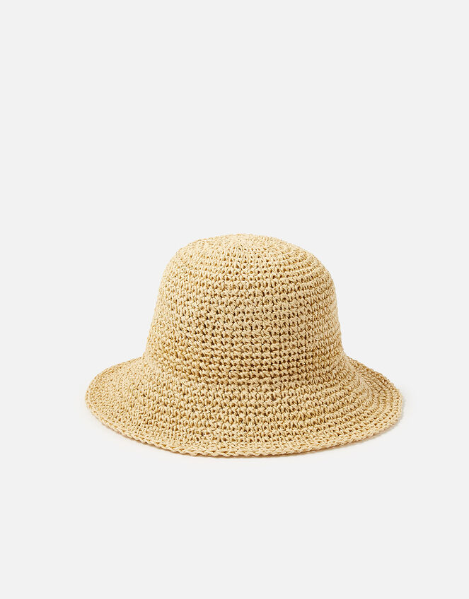Straw Bucket Hat, , large