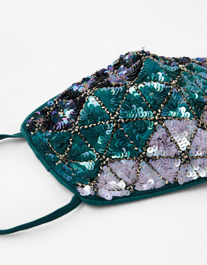 Mermaid Embellished Face Covering, Multi (BRIGHTS-MULTI), large