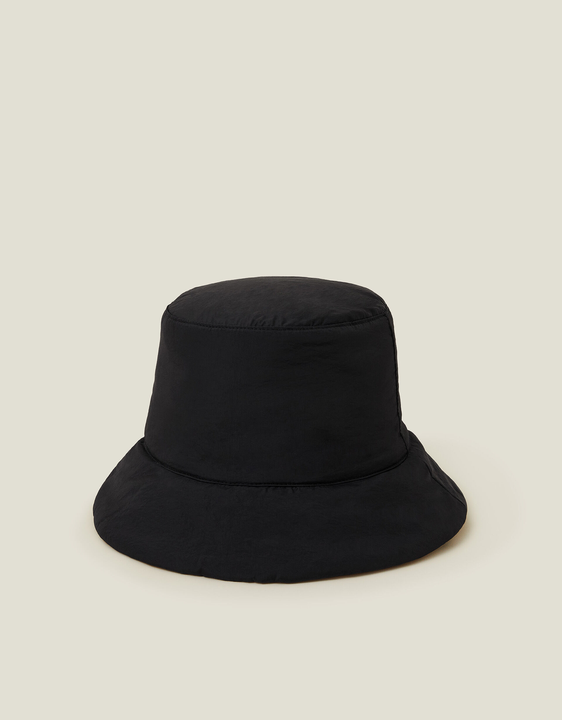 Reversible Quilted Nylon Bucket Hat Black Hats Accessorize Global