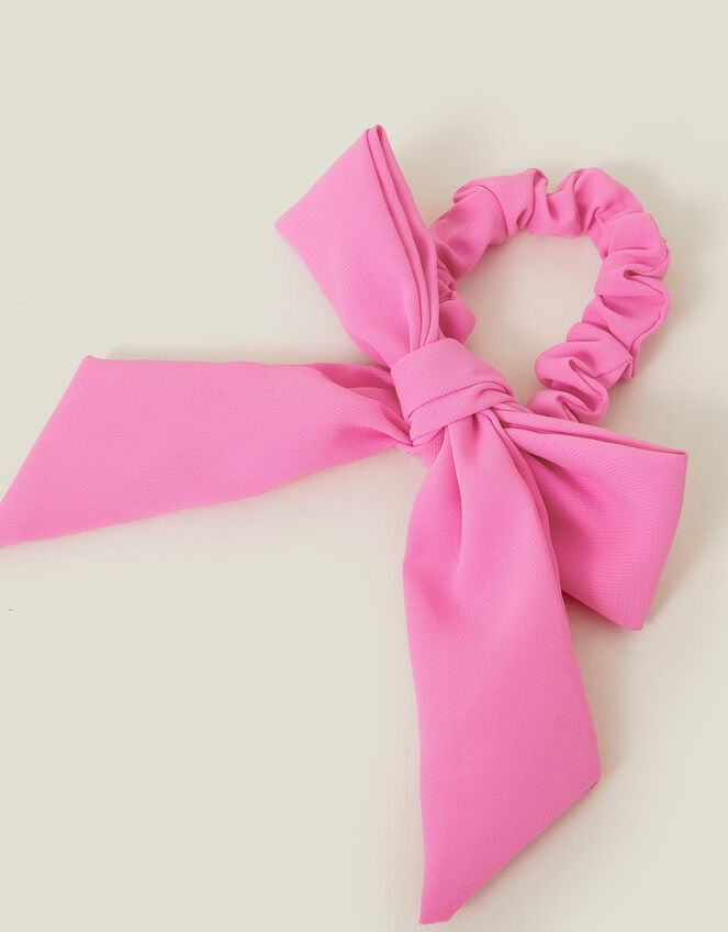 Girls Bow Mini Hair Scrunchie, , large