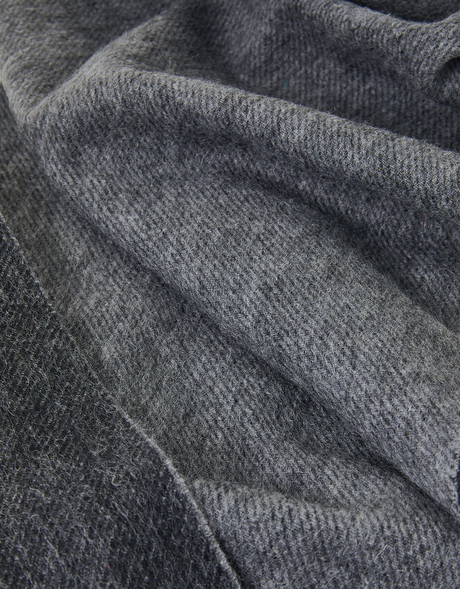 Luxury Wool Scarf, Grey (GREY), large