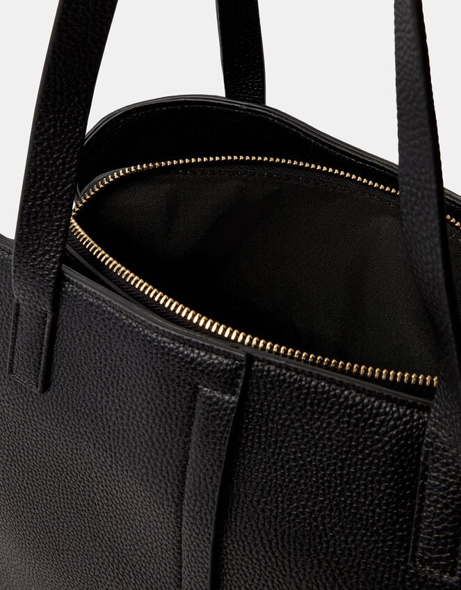 Webbing Strap Shoulder Bag , Black (BLACK), large