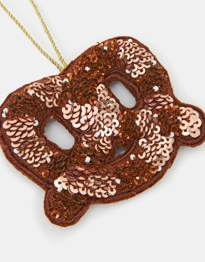 Pretzel Sequin Christmas Tree Decoration, , large