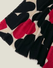 Love Heart Blanket Scarf, , large