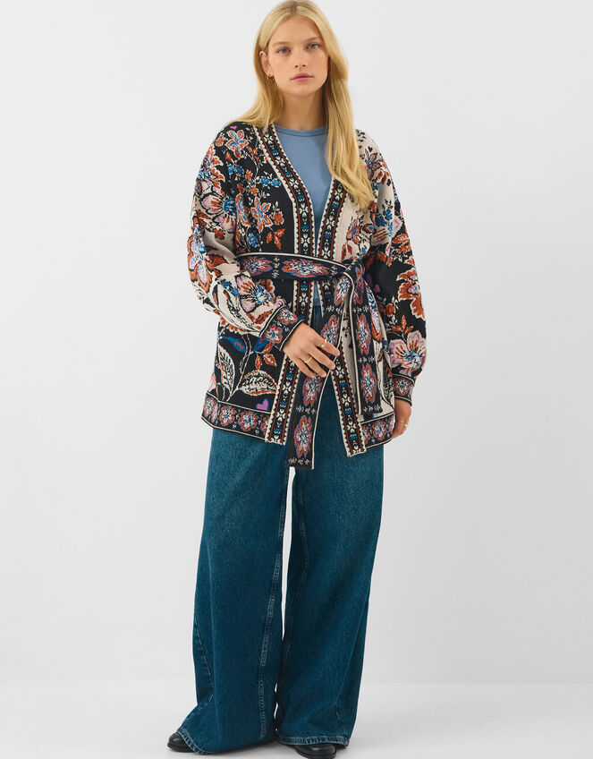 Floral Jacquard Knit Jumper, Multi (MULTI), large