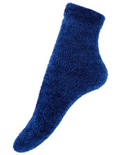Fluffy Chenille Cosy Ankle Socks, , large