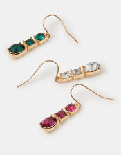 3-Pack Gemstone Drop Earrings, , large
