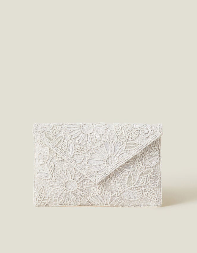 Bridal Embellished Clutch Bag, , large