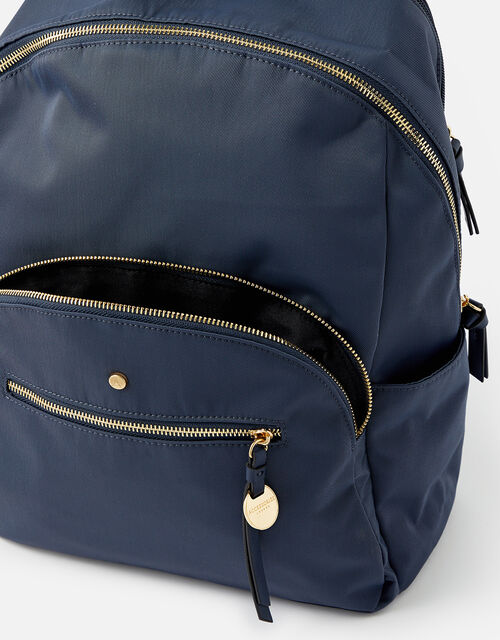 Nell Nylon Backpack, Blue (NAVY), large