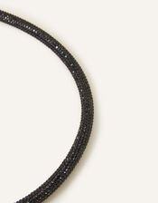 Rhinestone Tube Necklace, , large