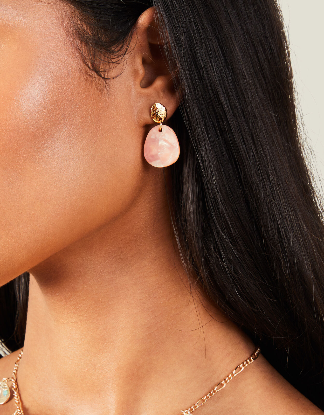 Resin Disc Short Drop Earrings Drops Accessorize UK