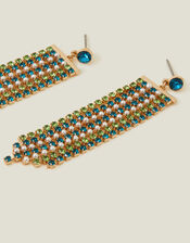 Pearl and Crystal Waterfall Earrings, , large