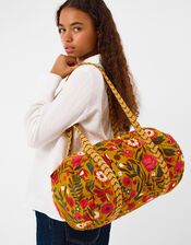 Floral Print Weekend Bag, , large