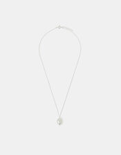 Sterling Silver Pearl Pendant Necklace, , large