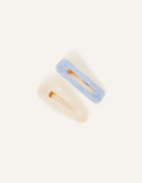 Marble Hair Clips Set of Two, , large