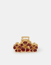 Enamel Floral Claw Clip , , large