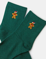 Christmas Gingerbread Shimmer Socks, , large
