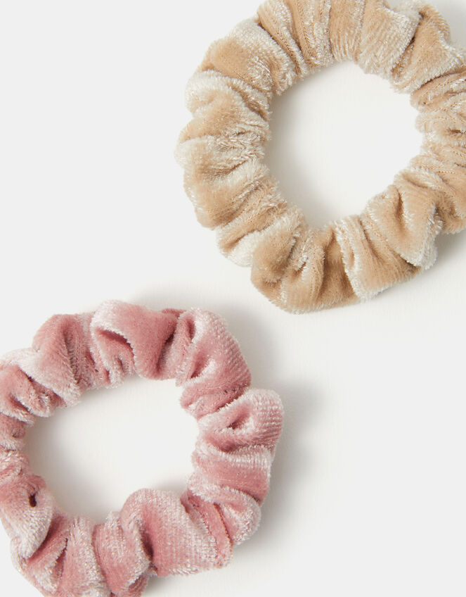 2-Pack Girls Velvet Scrunchies, , large
