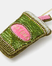 Beaded Matcha Christmas Tree Decoration , , large