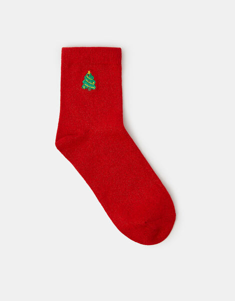 Christmas Tree Glitter Socks, , large
