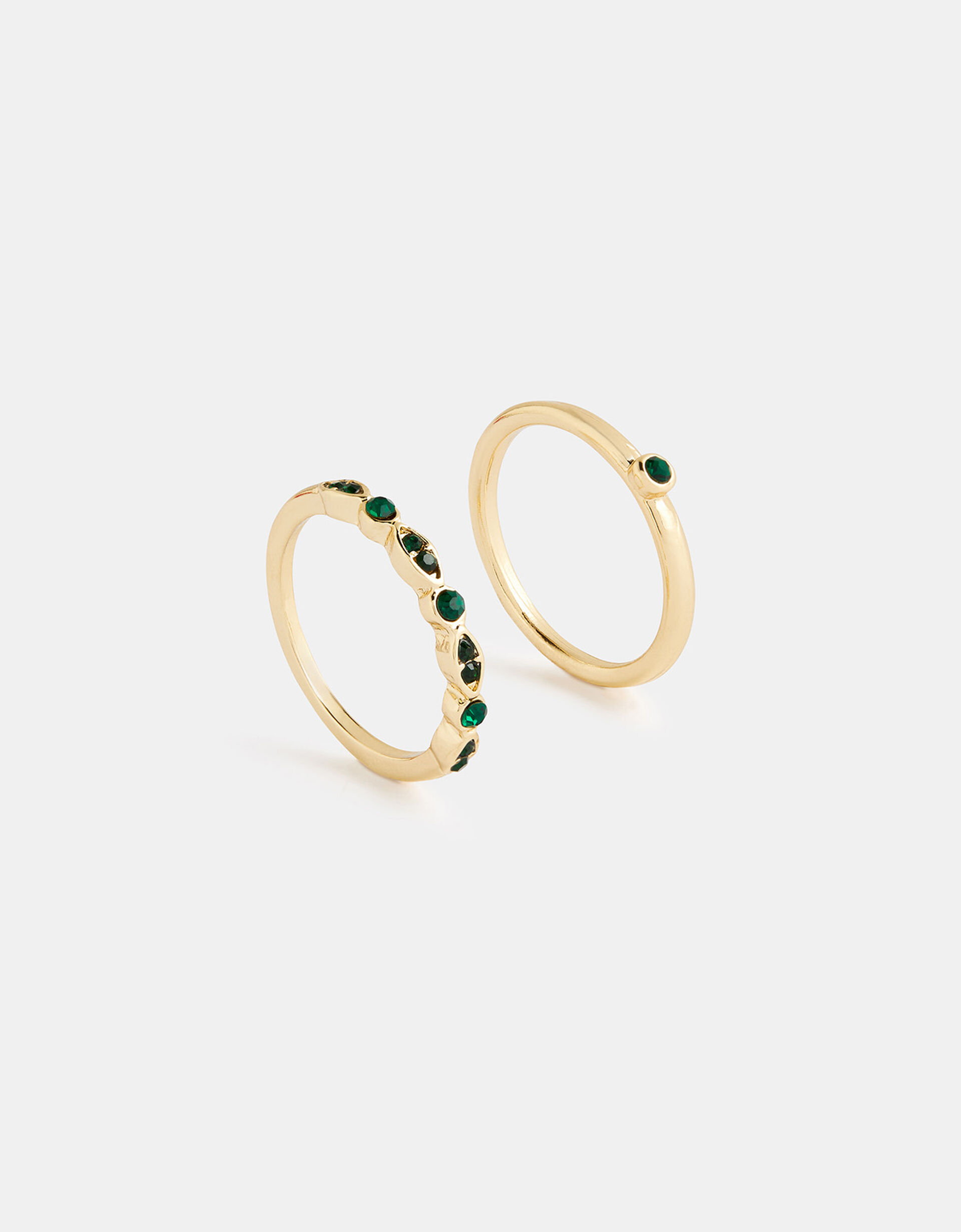 Esmerelda Gem Ring Set, Green (GREEN), large