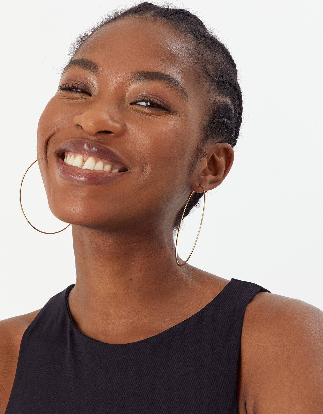Extra large hot sale gold hoop earrings