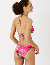 Tropical Triangle Bikini Top, Pink (PINK), large