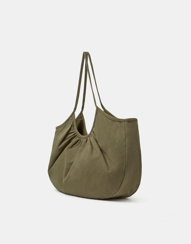 Oversized Floral Embroidered Shoulder Bag, , large