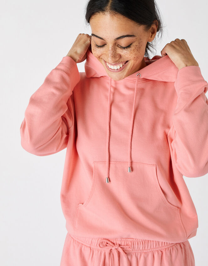 Plain Hoody, Orange (CORAL), large