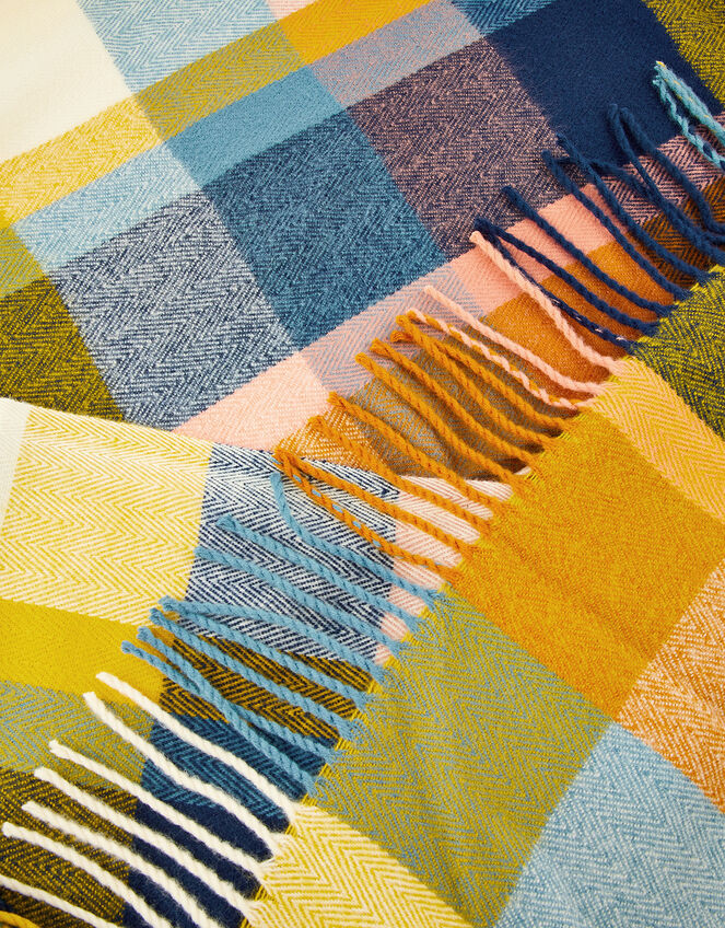 Sadie Oversized Check Blanket Scarf, , large