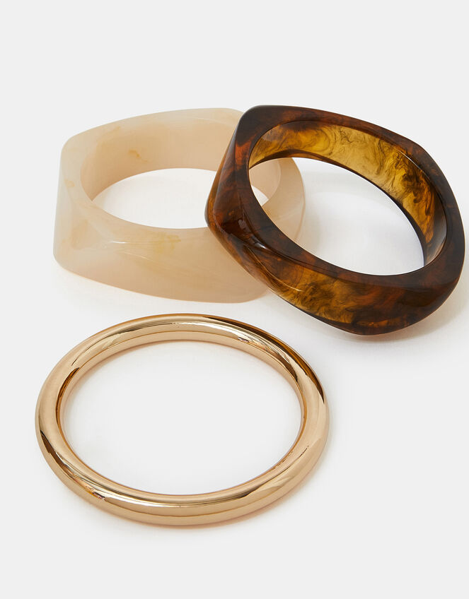 3-Pack Chunky Resin Bangles, , large