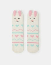 Girls Bunny Bed Socks, Pink (PINK), large