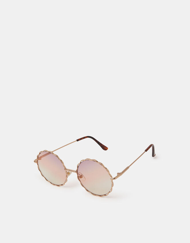 Round Flower Sunglasses, , large